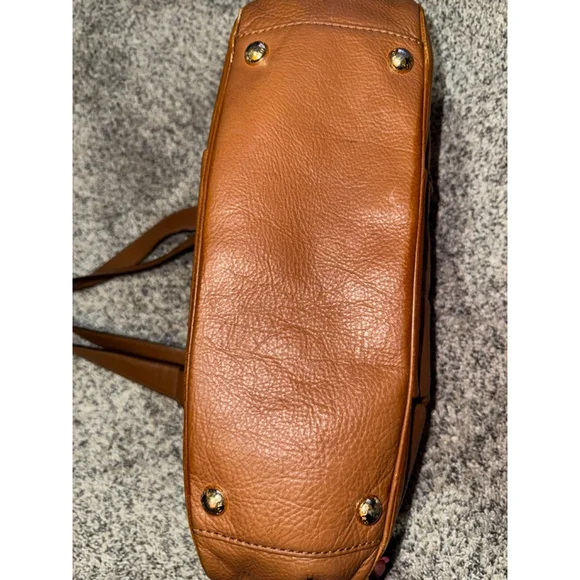 Women's Michael Kors Brown Gold Leather Hobo Bag One Size​ - Picture 3 of 16